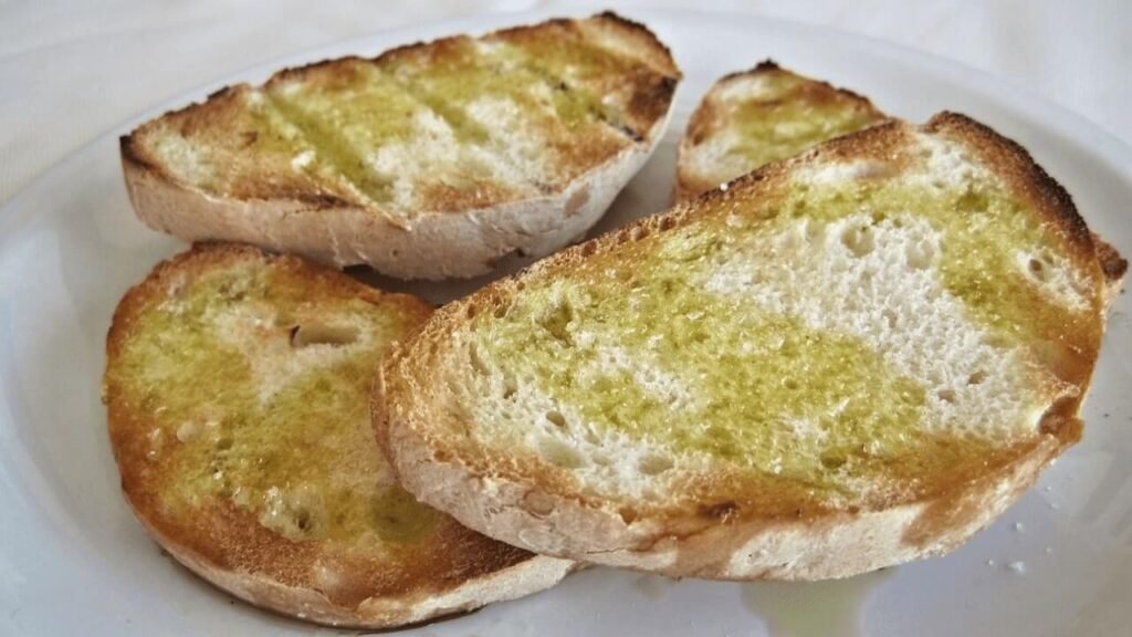 Ciabatta Topped With Olive Oil