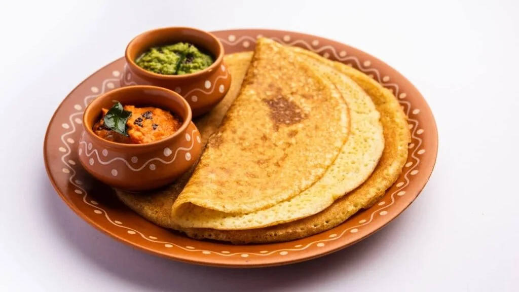 Dosa bread with tradition Indian food