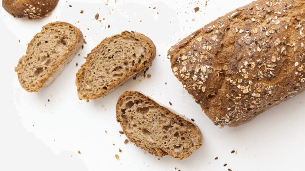 Loaves of whole wheat ciabatta