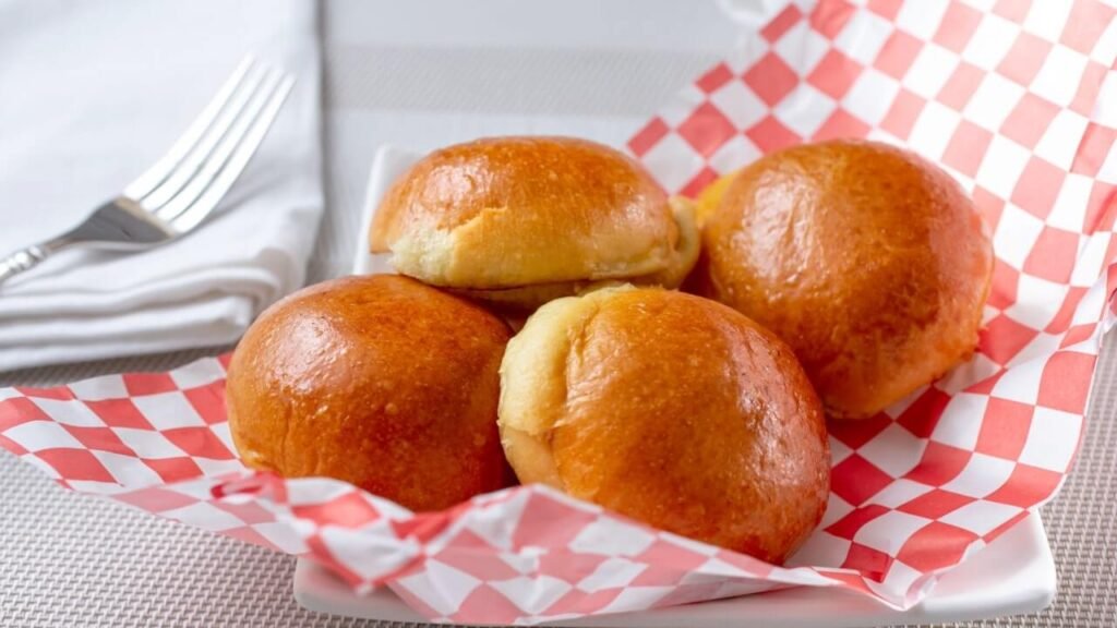 brioche buns on a napkin