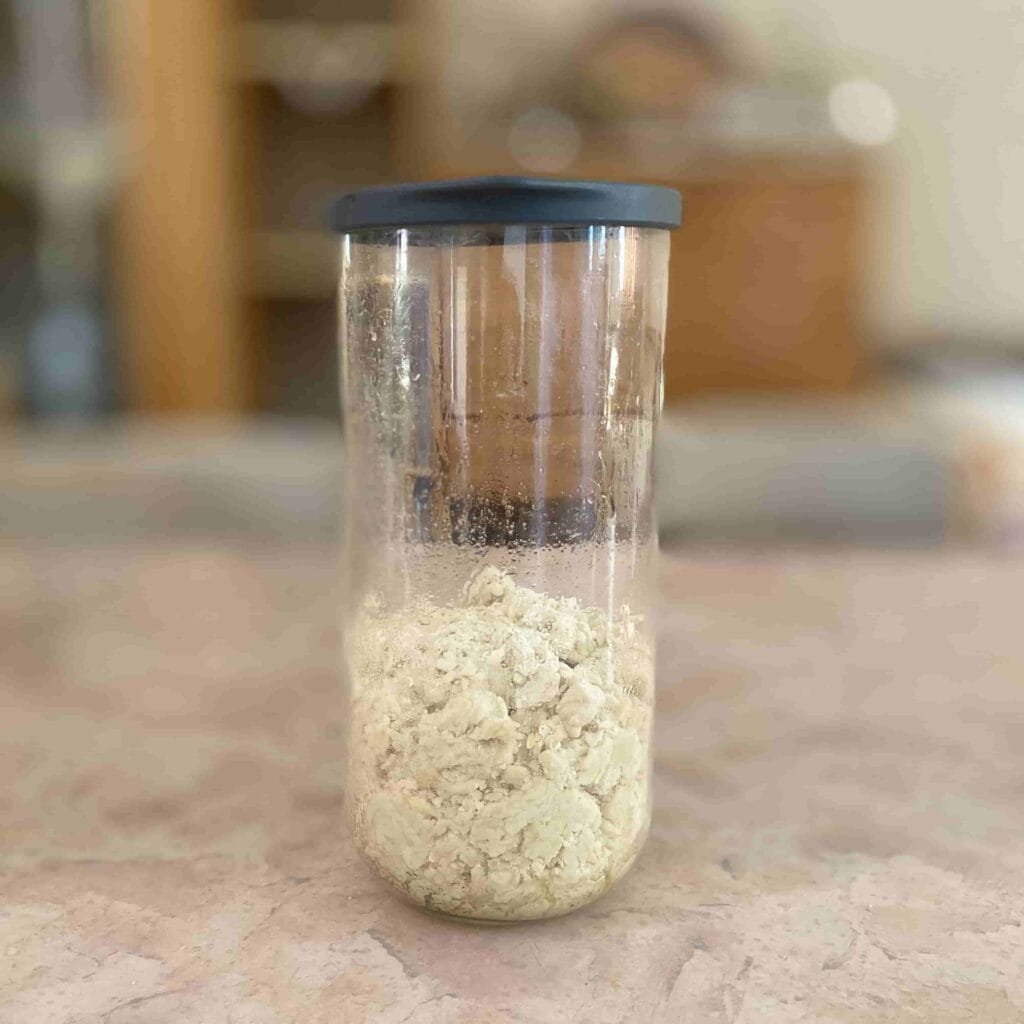Biga before fermentation