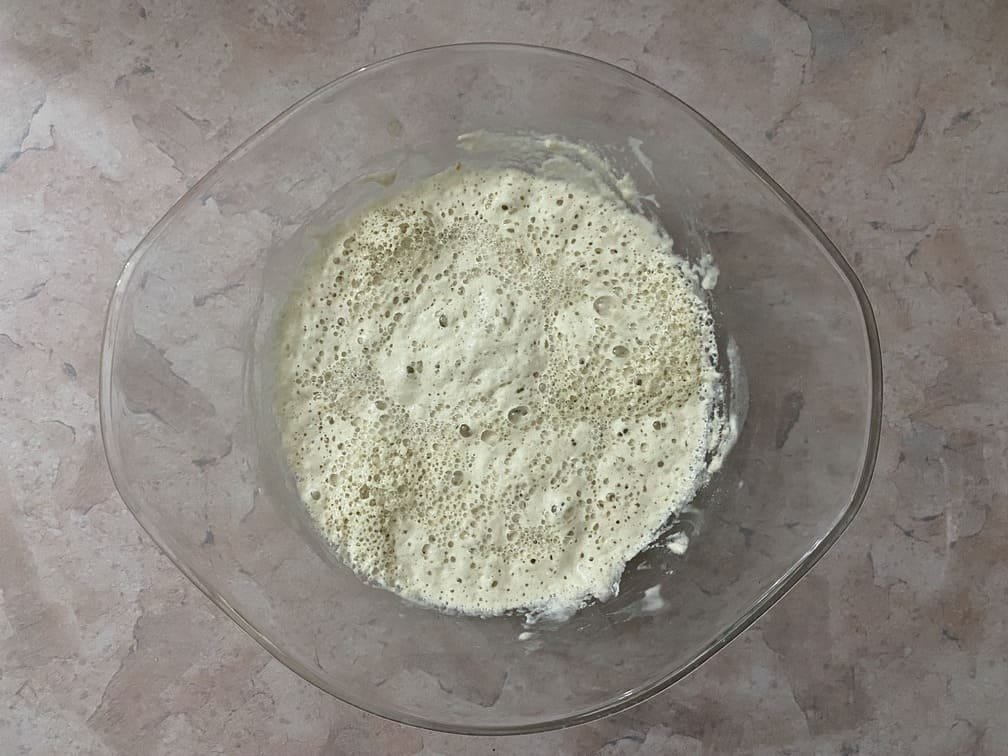 Poolish recipe after 8 hours room temperature fermentation