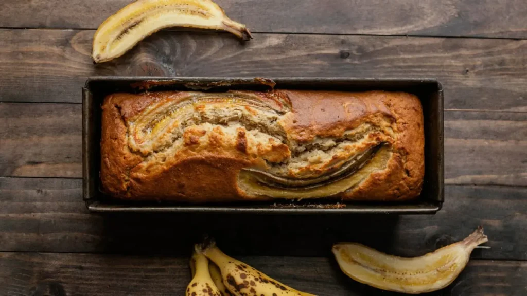 Banana Bread on loaf pan
