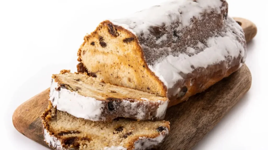 Stollen on wood board