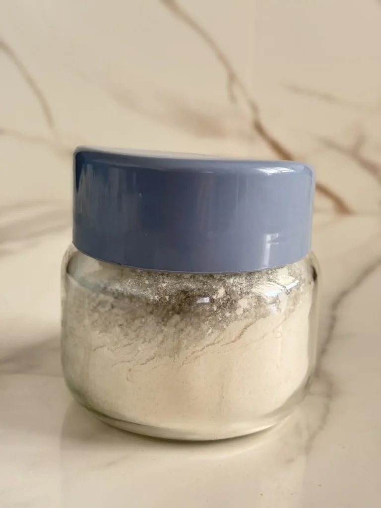 homemade self-rising flour in a jar 