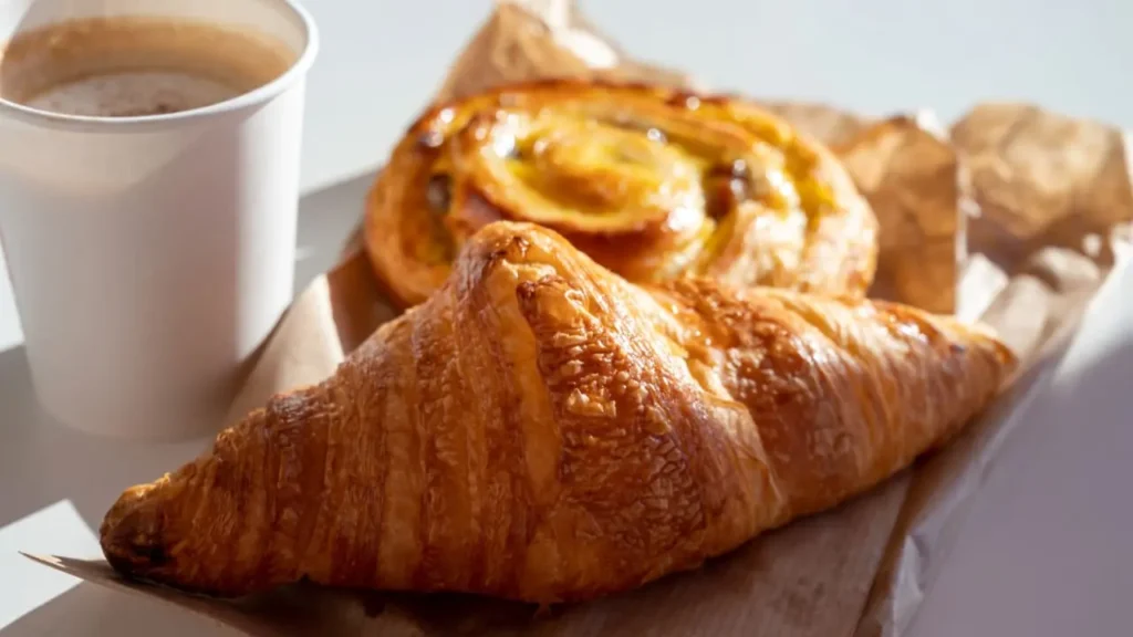 two fresh Croissants