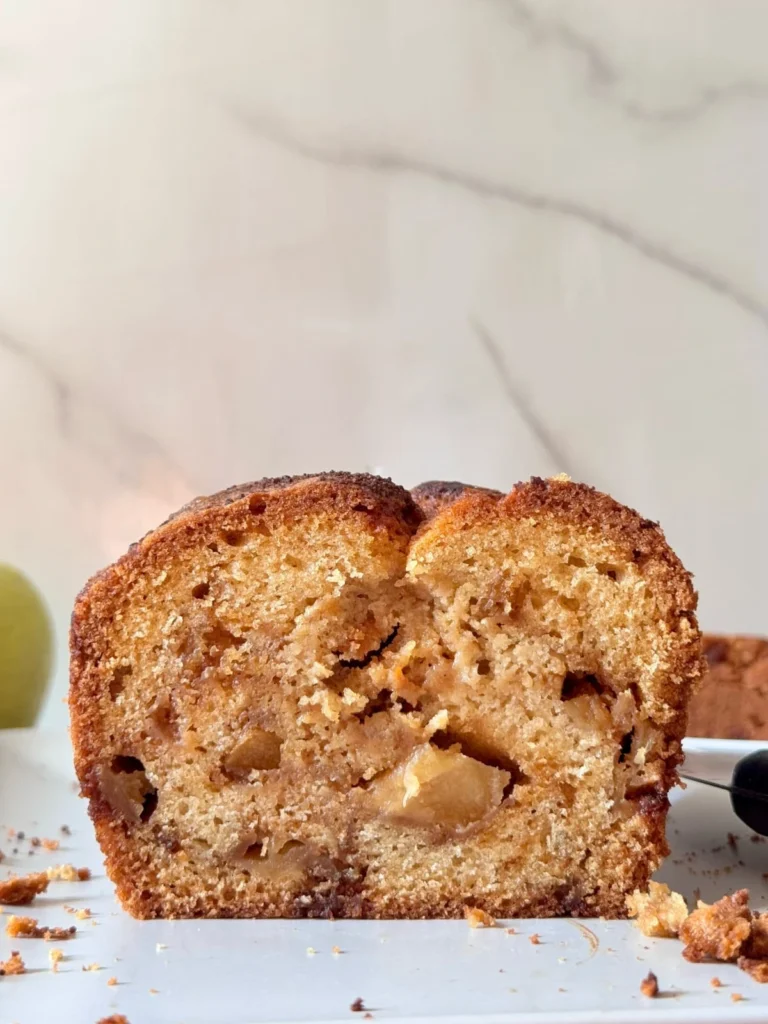 Close-up of Cinnamon Apple Quick Bread