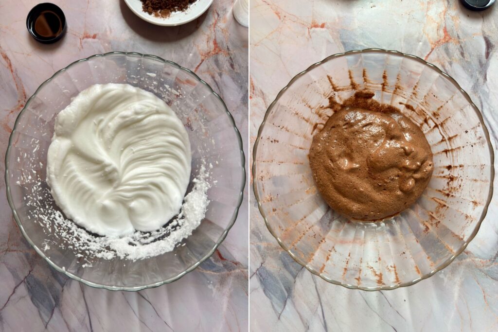 The processes of preparing the filling.